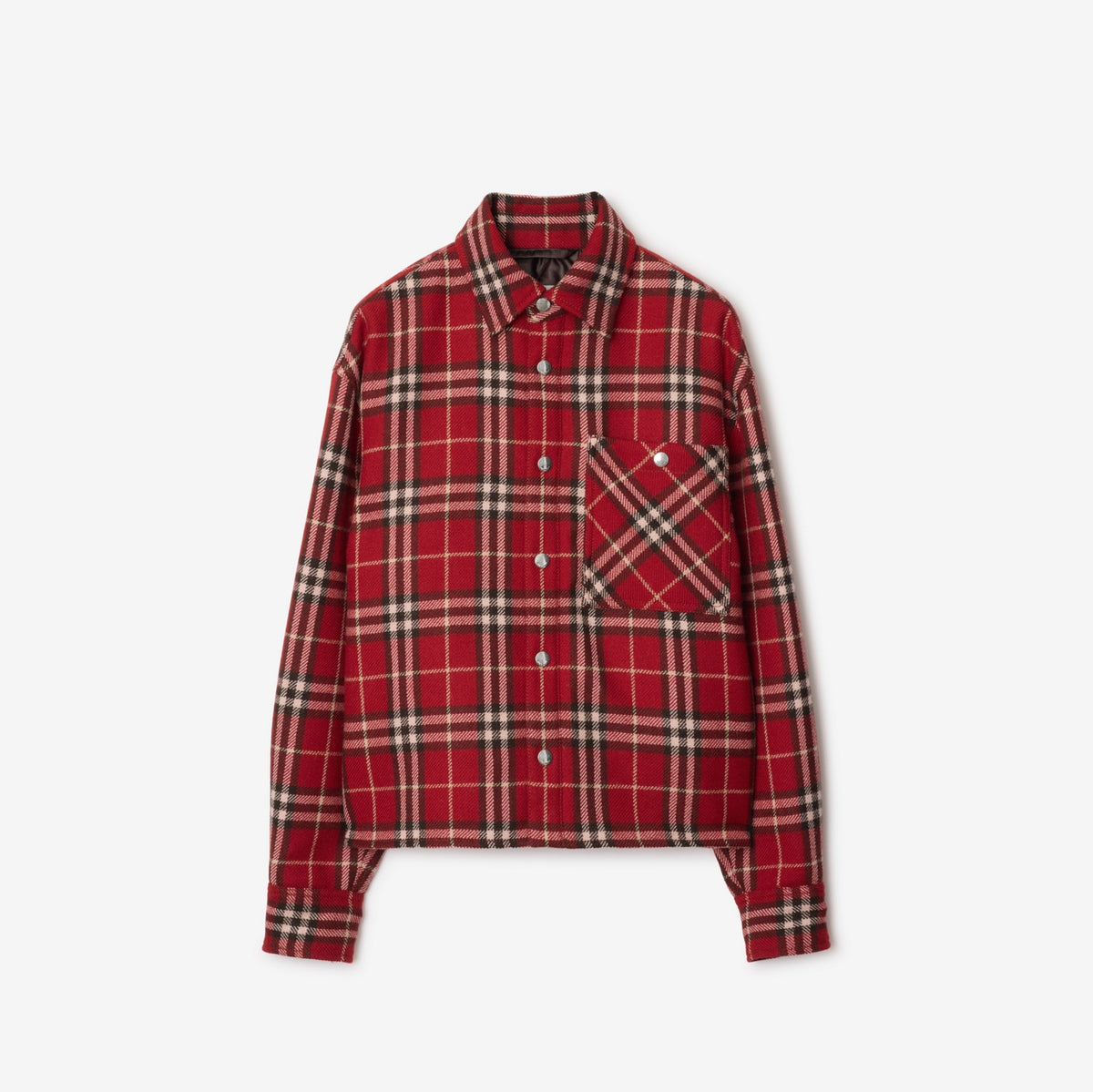 Check Wool Overshirt