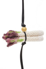 Asparagus Charm In Beaded Felt