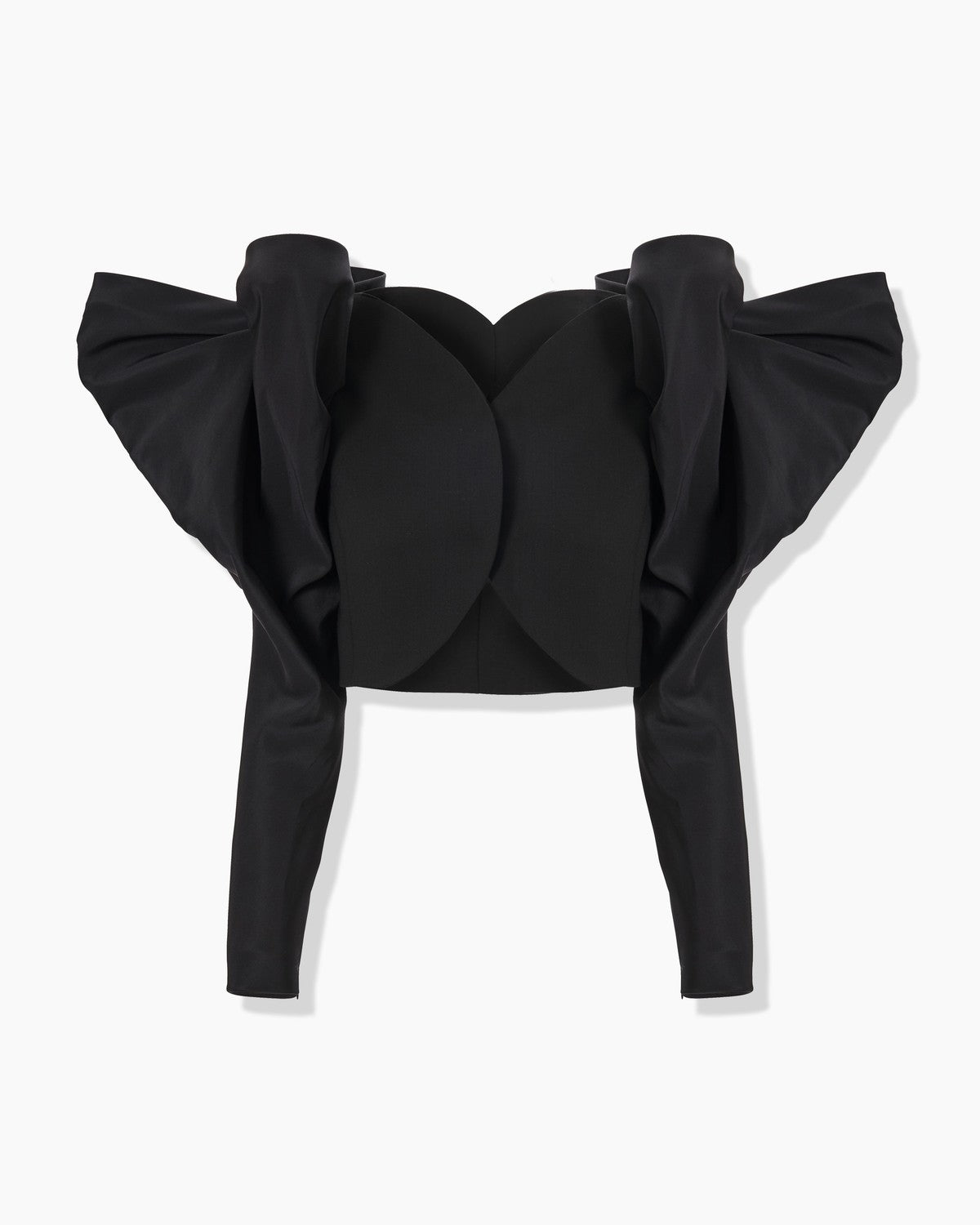 Bow Sleeve Cropped Jacket