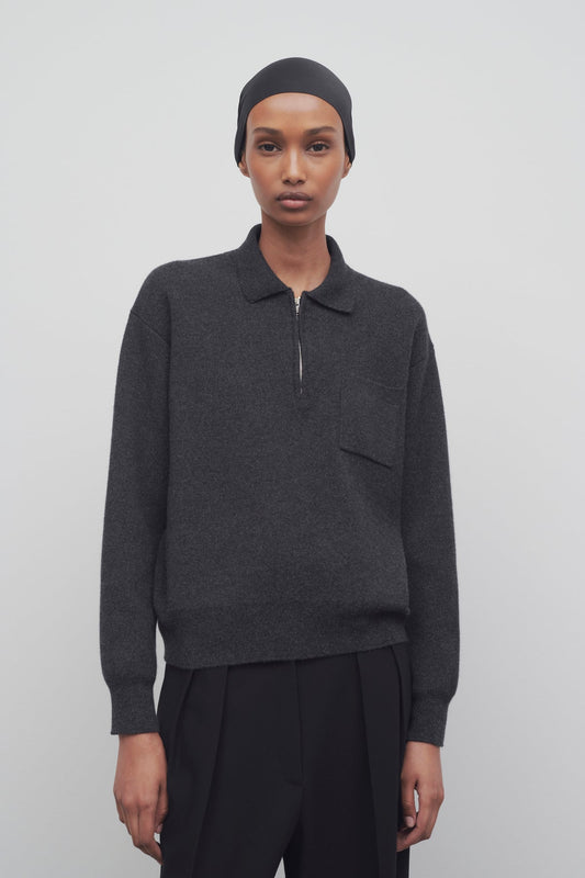 Halvar Polo Sweater In Cashmere