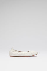 Emma Flat Ivory Nappa