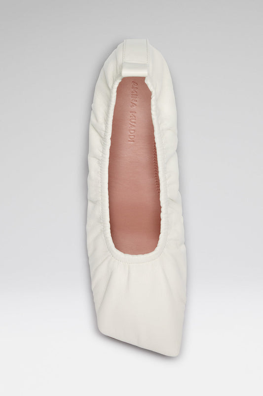 Emma Flat Ivory Nappa