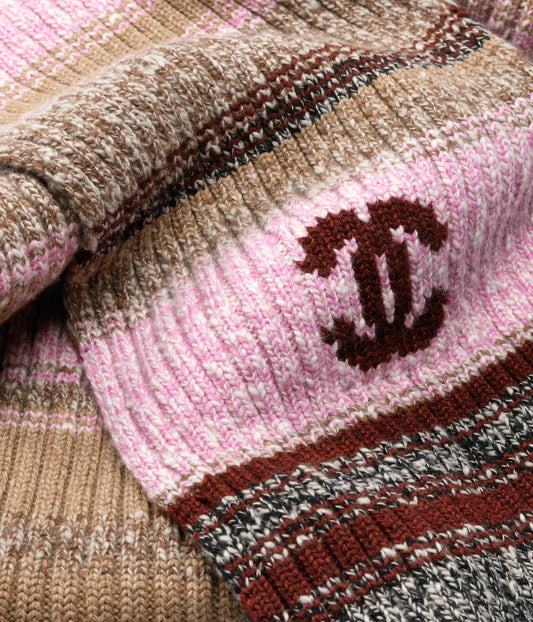 Scarf Wool & Cashmere Pink & Multicolor