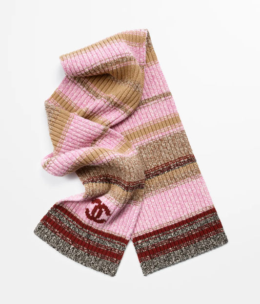 Scarf Wool & Cashmere Pink & Multicolor