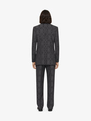 Slim Fit Tailored Pants In Monogram 72 Jacquard