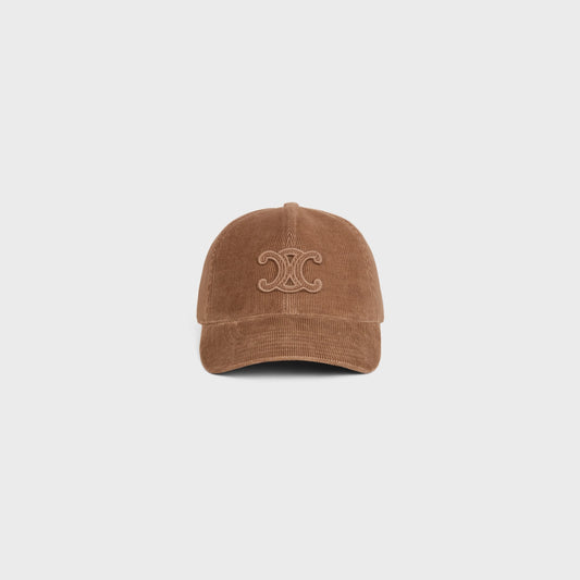 Triomphe Baseball Cap In Corduroy