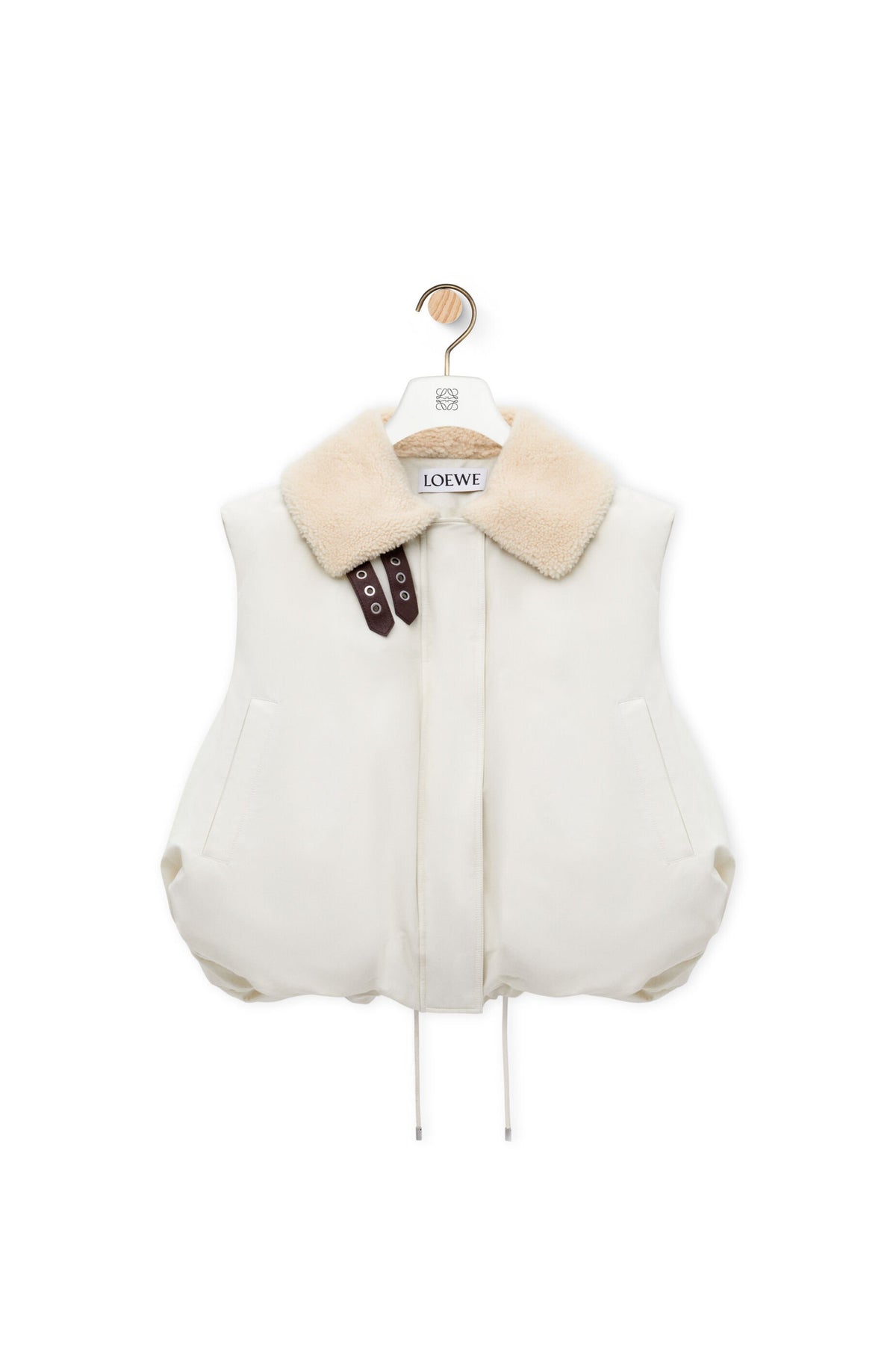 Puffer Vest In Cotton Blend