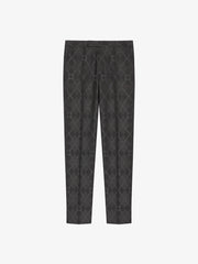 Slim Fit Tailored Pants In Monogram 72 Jacquard