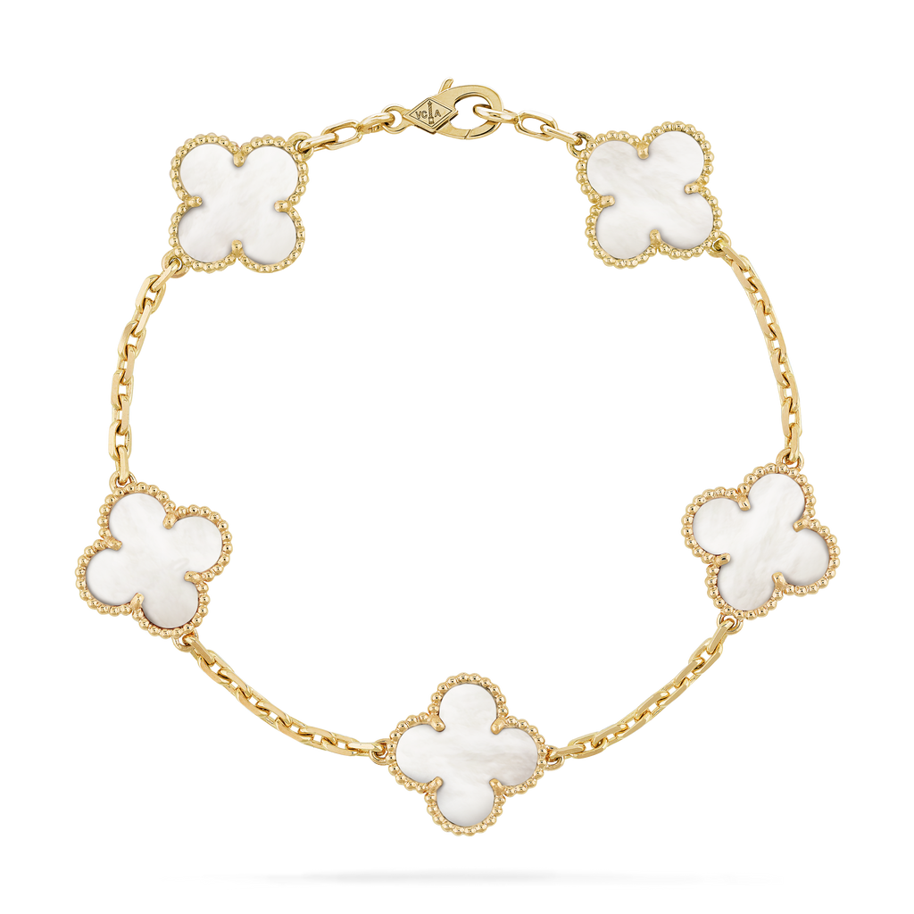 Van order Cleef & Arpels pink mother-of-pearl bracelet