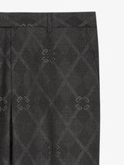 Slim Fit Tailored Pants In Monogram 72 Jacquard