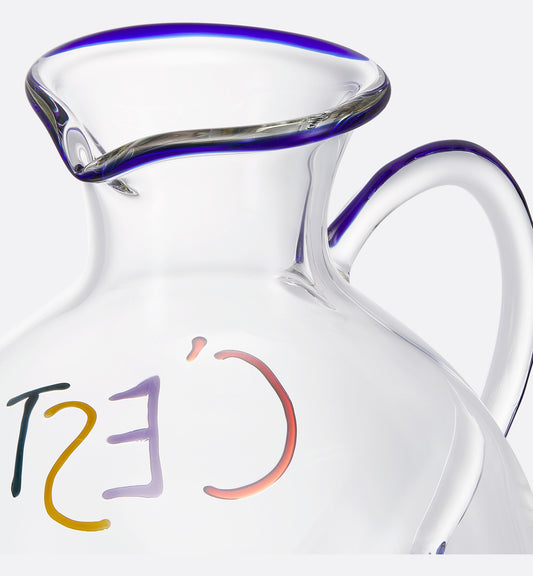 Hand-Painted Carafe