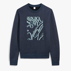 Frame Suede Effect Scritto Sweatshirt