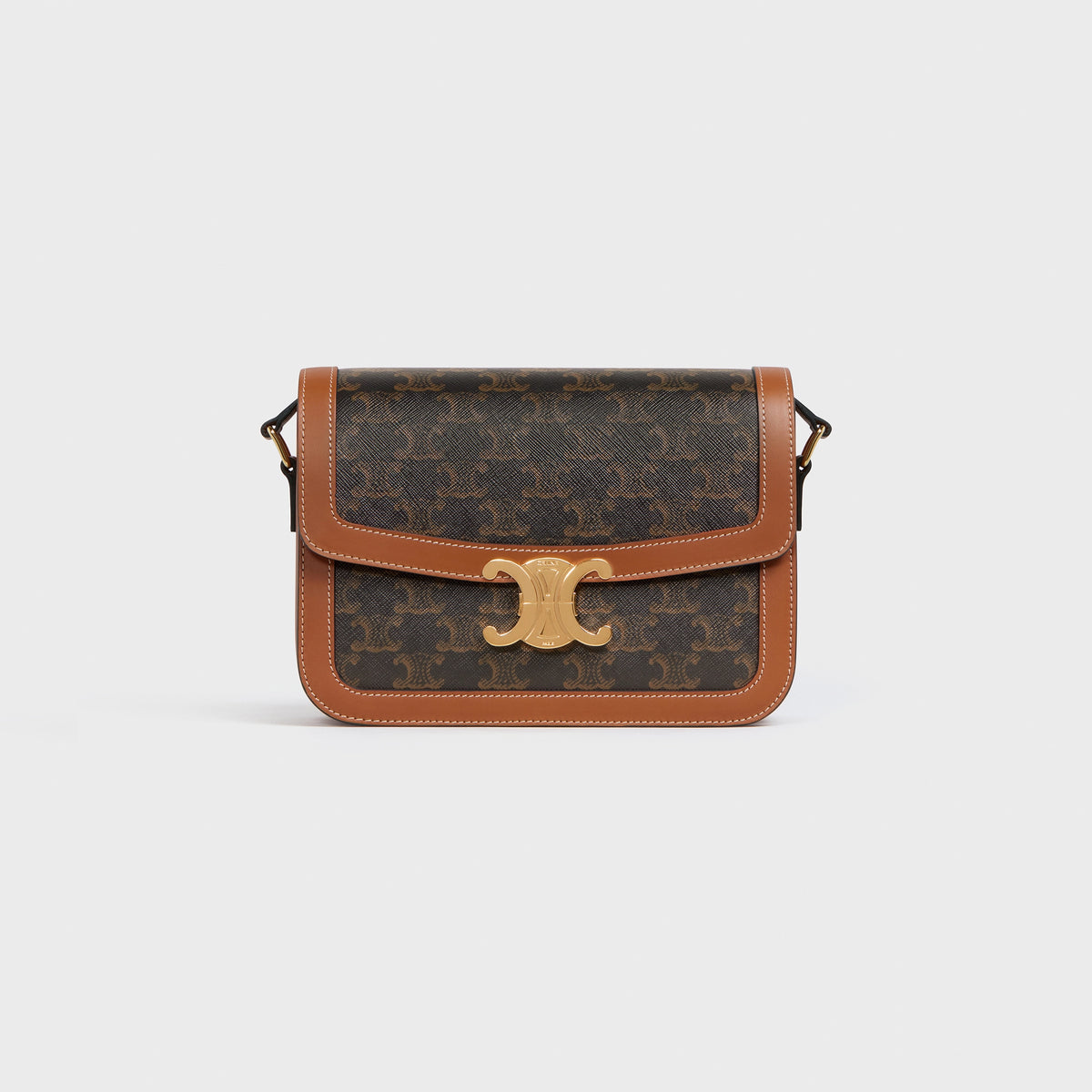 Classique Triomphe Bag in Triomphe Canvas and Calfskin