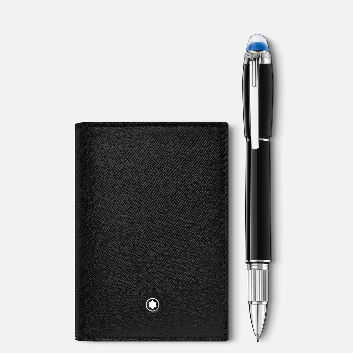 Set With Starwalker Fineliner And Montblanc Sartorial Business Card Holder