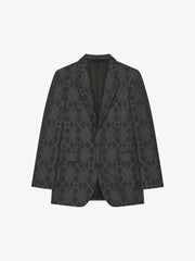 Slim Fit Jacket In Monogram 72 Jacquard