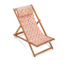 Monogram Flower Tile Deckchair