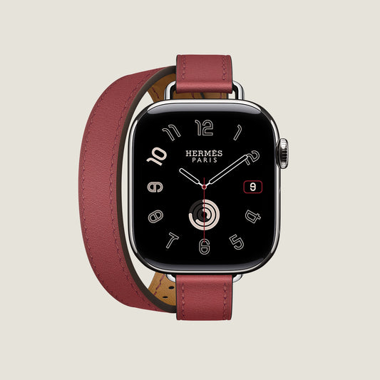 Series 10 Case & Band Apple Watch Hermès Double Tour 42 mm Attelage