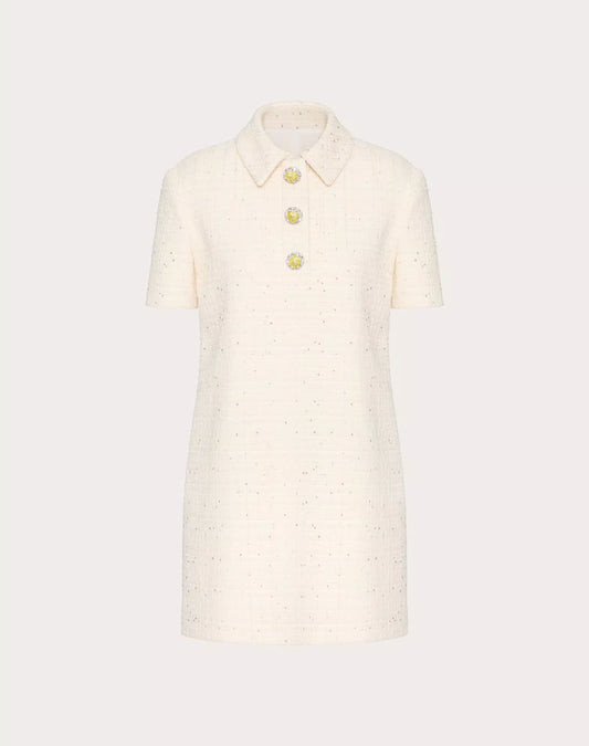 Delicate Tweed Short Dress