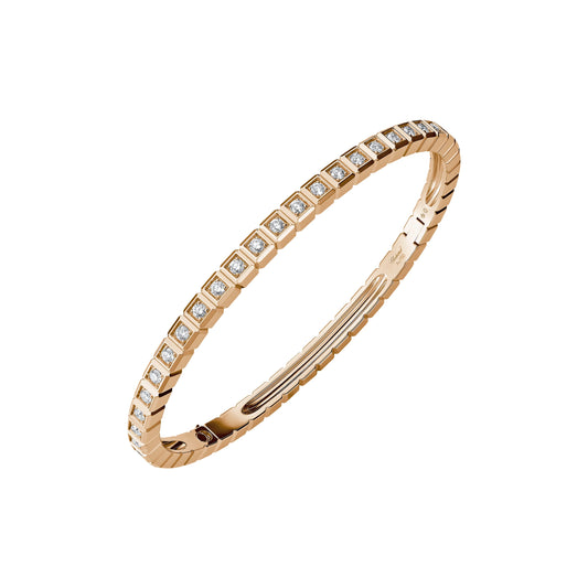 Ice Cube With Full-Set Diamonds Bangle