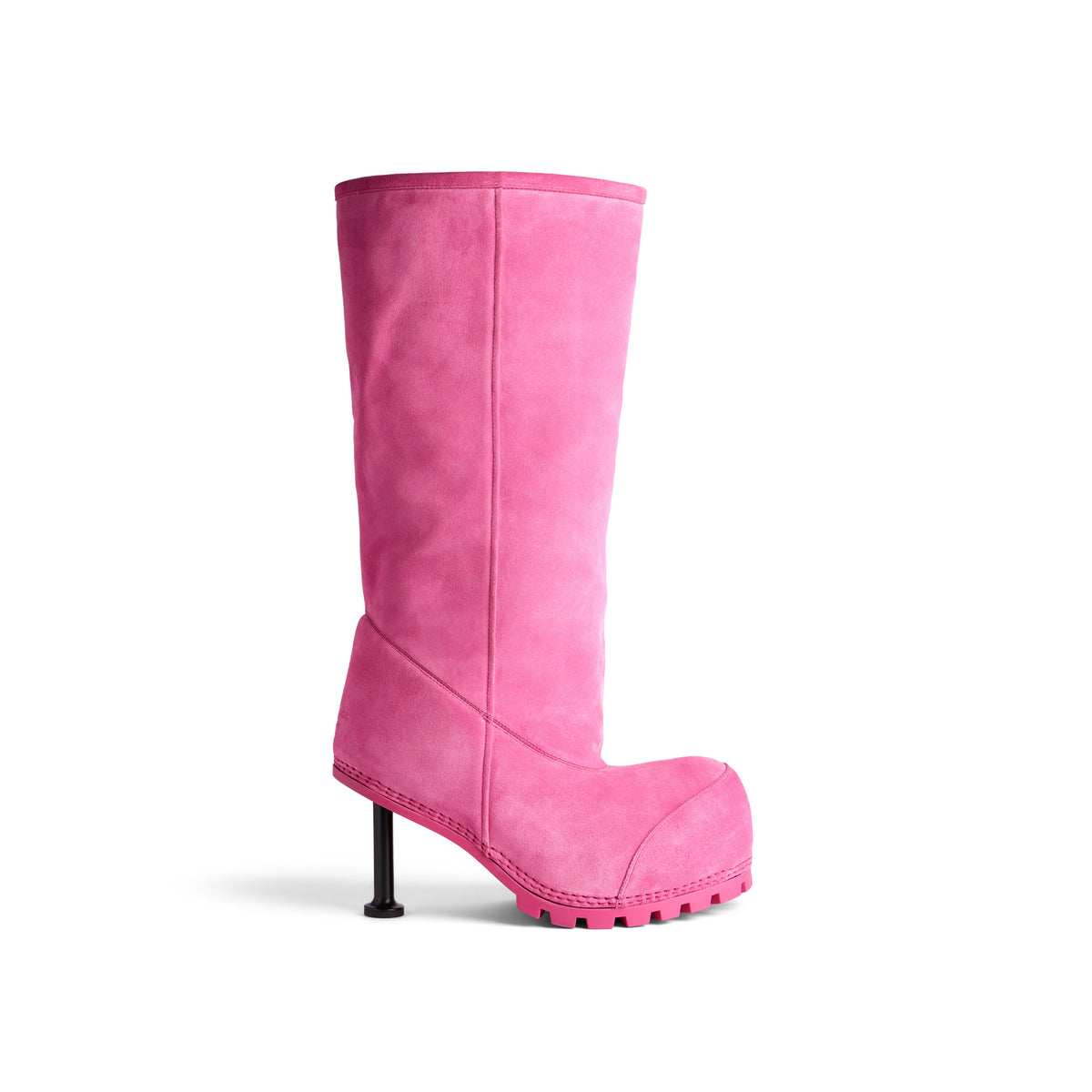 Women's Alaska Fur 90mm High Boot In Dark Pink