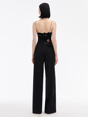 Peony Velvet Guipure Jumpsuit