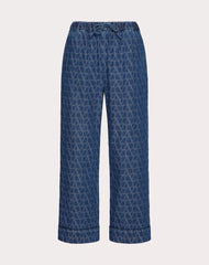 Medium Blue Toile Iconographe Denim Trousers