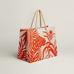 Tigre A L'ananas Beach Bag