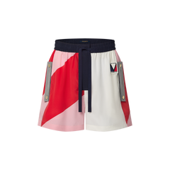 LV x AC Geometric Print Shorts