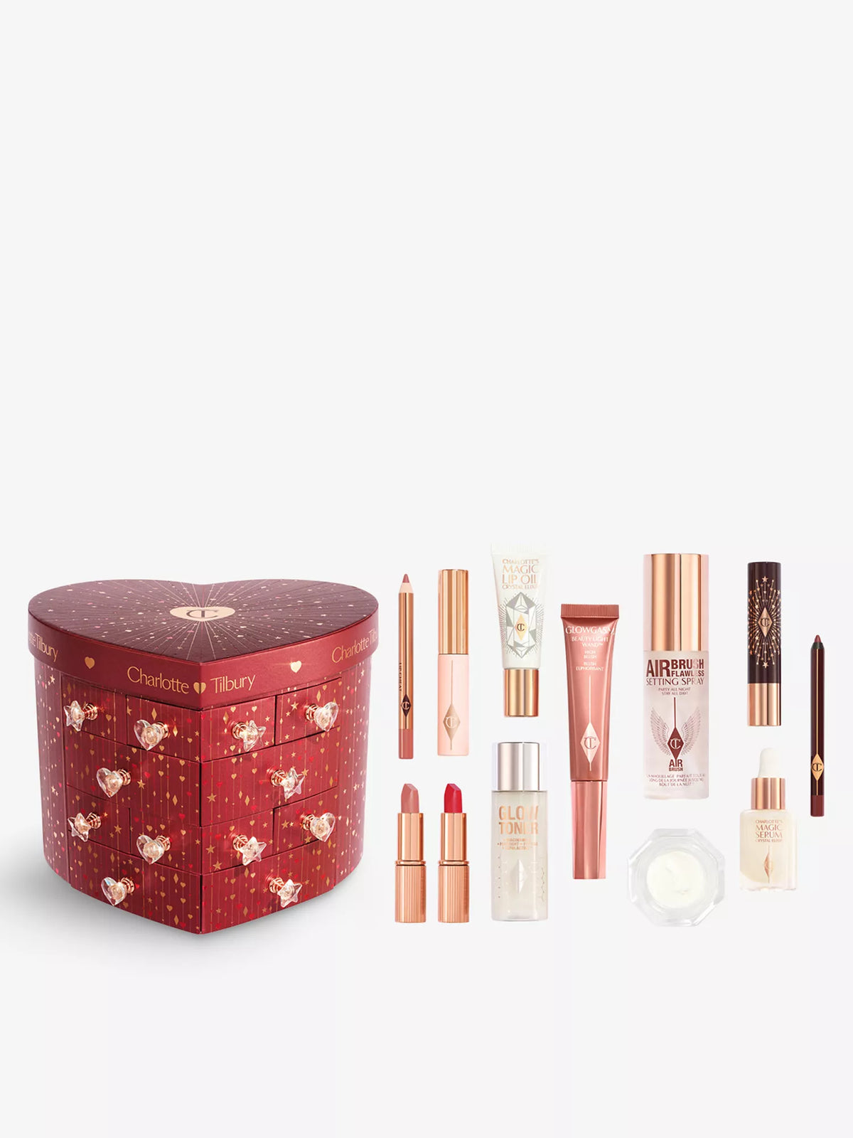 Charlotte Tilbury Charlotte's Diamond Chest Of Beauty 12-Door Advent Calendar