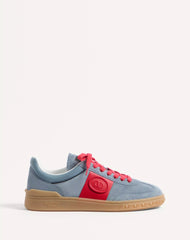 Upvillage Low Top Trainer In Split Leather And Calfskin Nappa Leather