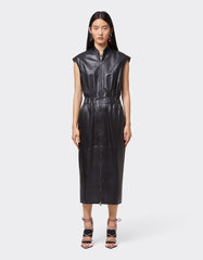 Midi Dress In Lambskin