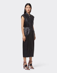 Midi Dress In Lambskin