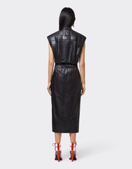 Midi Dress In Lambskin