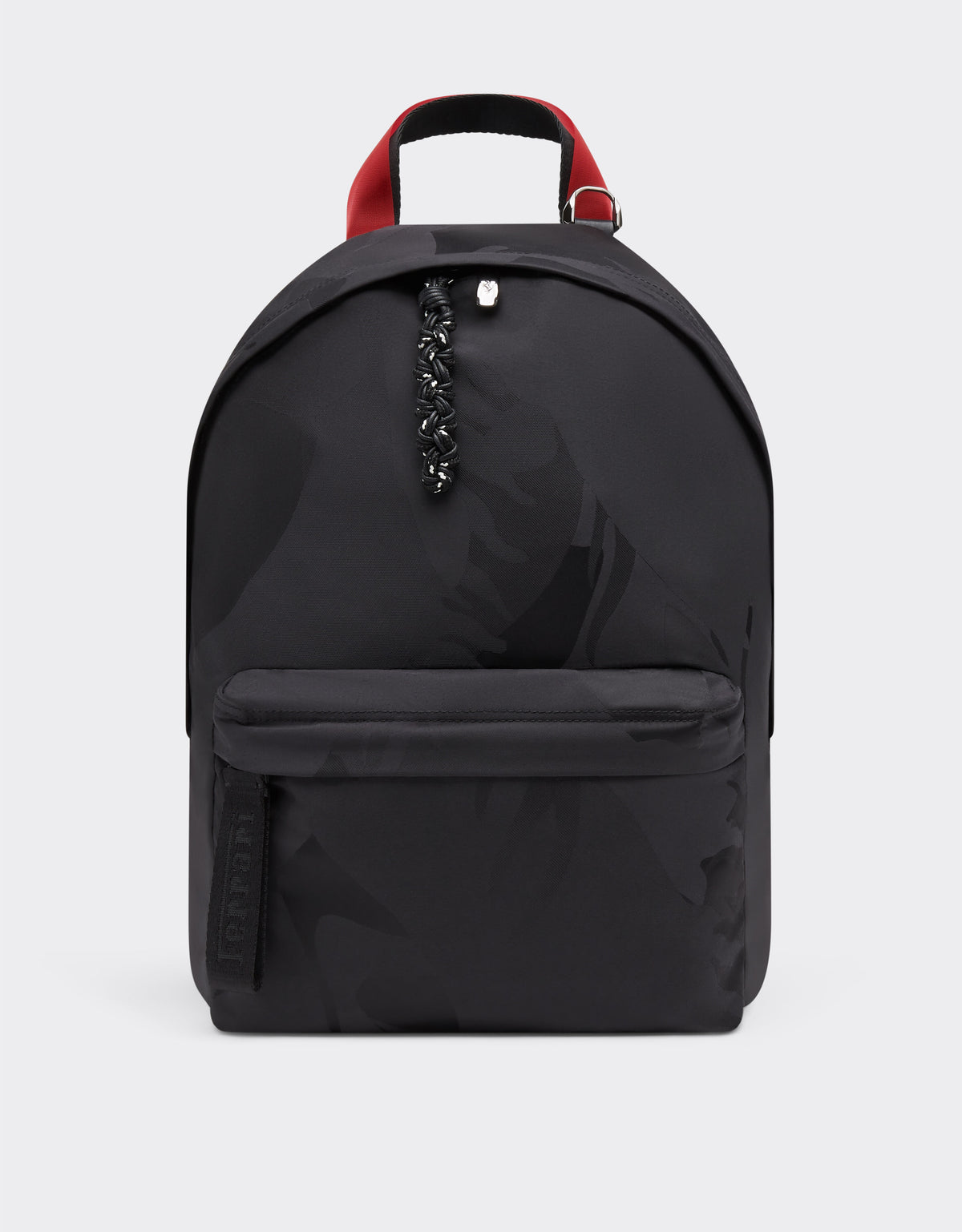 Rucksack In Nylon With Camouflage Prancing Horse Motif