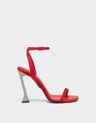 Neoprene Sandal With Metal Heel