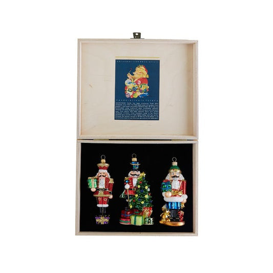 Komozja Nutcracker Christmas Decorations, Set of 3