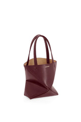 Mini Puzzle Fold Tote In Shiny Calfskin