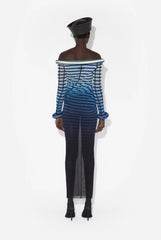 The Long 3D Striped Dress