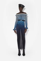 The Long 3D Striped Dress