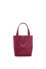 Mini Puzzle Fold Tote In Shiny Calfskin