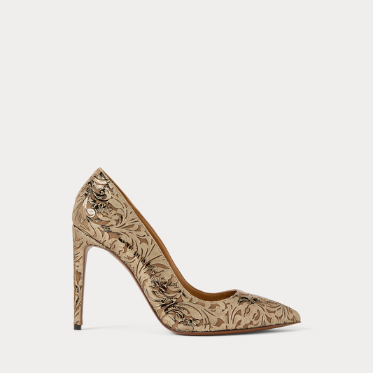 Celia Tooled Goatskin Pump