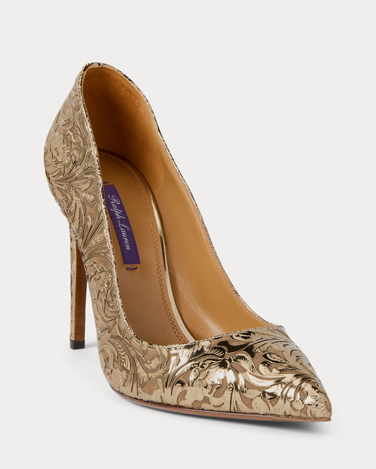 Celia Tooled Goatskin Pump