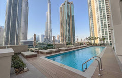 Posh & Arty Apt w/ Direct Burj Khalifa & Fountains Views