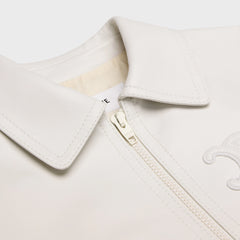 Triomphe Blouson Jacket In Soft Lambskin