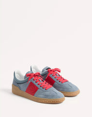 Upvillage Low Top Trainer In Split Leather And Calfskin Nappa Leather