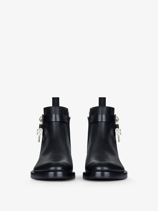 Lock Ankle Boots In Leather