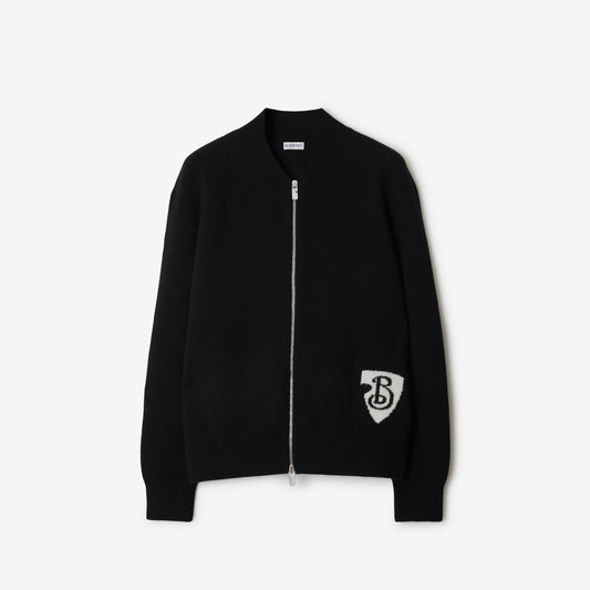 B Shield Wool Blend Bomber Jacket