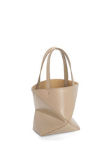 Mini Puzzle Fold Tote In Shiny Calfskin