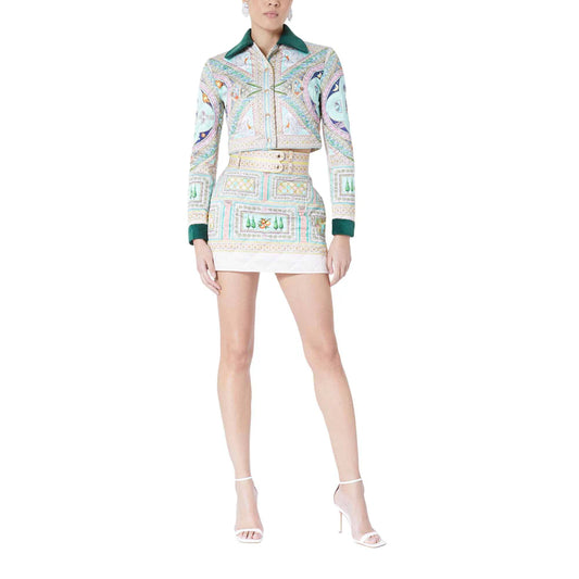 Le Labyrinthe Quilted Cropped Jacket