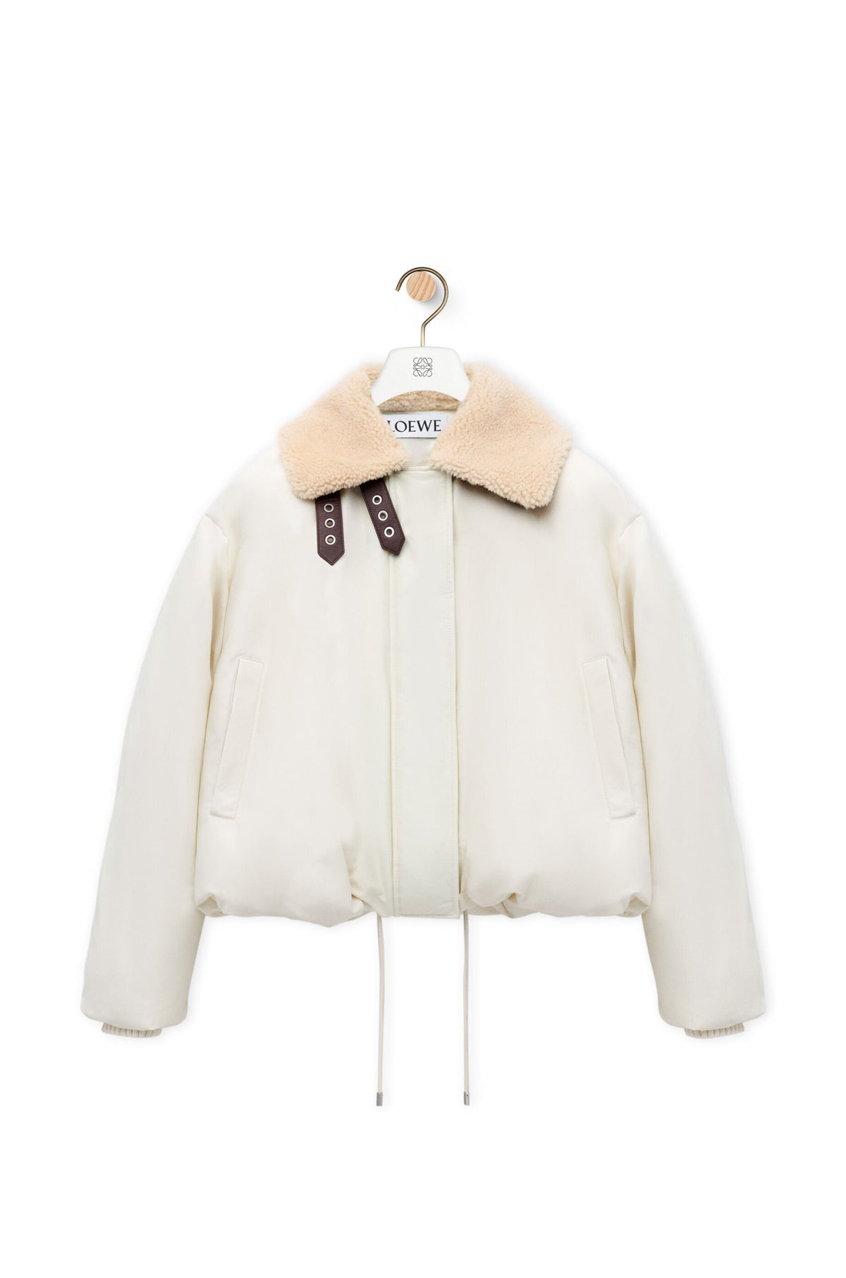 Puffer Jacket In Technical Cotton Blend